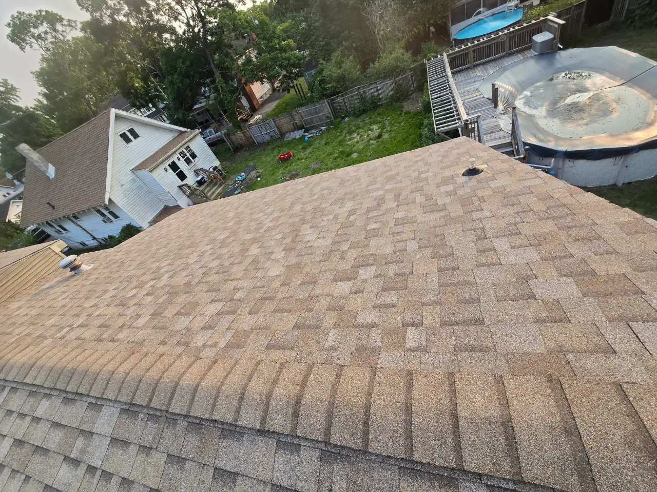Roof replacement project in Burlington County, New Jersey