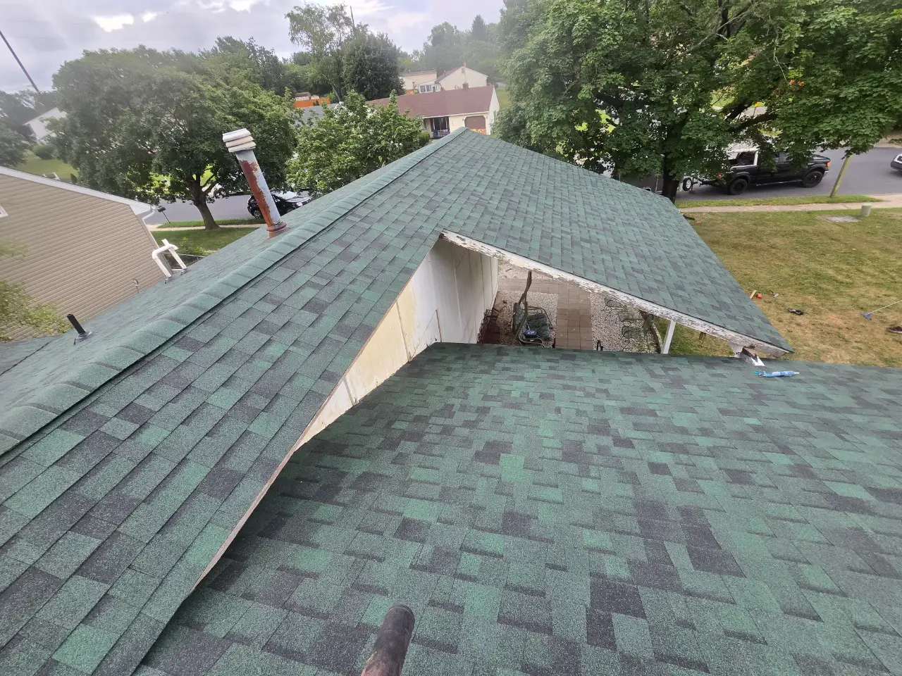 Roof repair and flashing replacement in Delaware County, PA