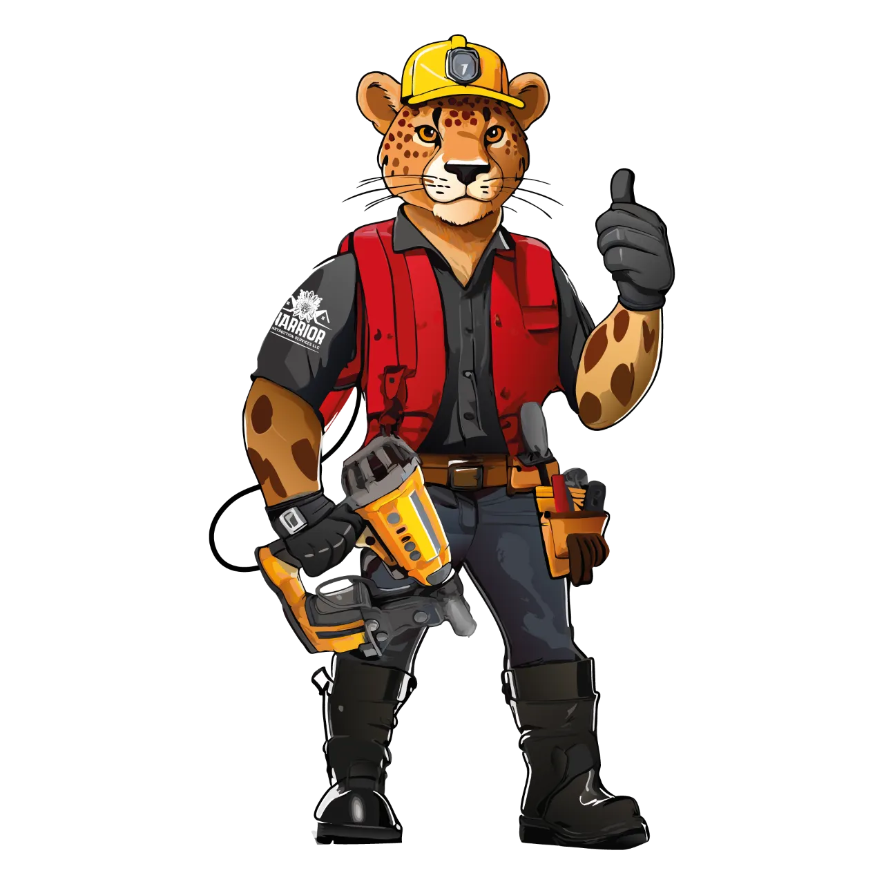 Warrior Construction mascot — licensed contractor in New Jersey